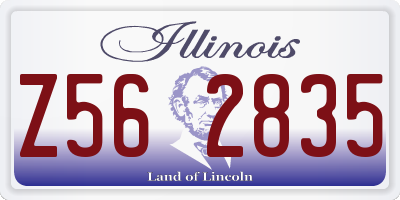 IL license plate Z562835