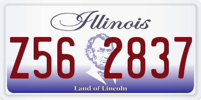 IL license plate Z562837