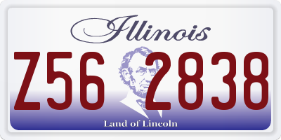 IL license plate Z562838