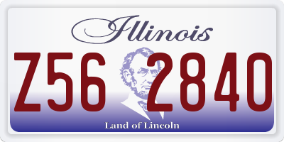 IL license plate Z562840