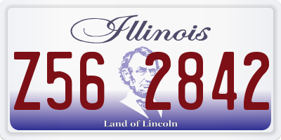 IL license plate Z562842