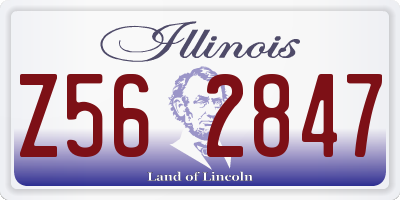 IL license plate Z562847