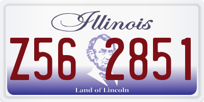 IL license plate Z562851