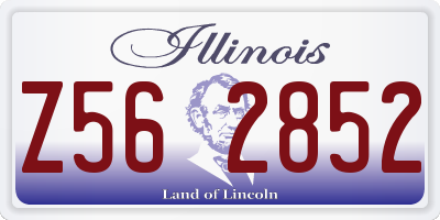 IL license plate Z562852