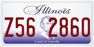 IL license plate Z562860