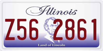 IL license plate Z562861