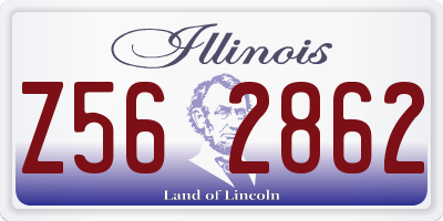 IL license plate Z562862