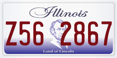 IL license plate Z562867