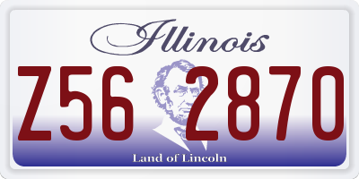IL license plate Z562870