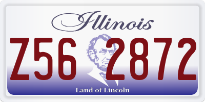 IL license plate Z562872