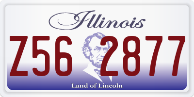 IL license plate Z562877