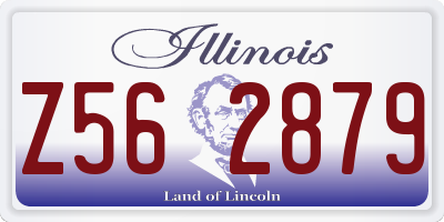 IL license plate Z562879