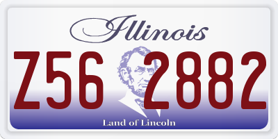 IL license plate Z562882