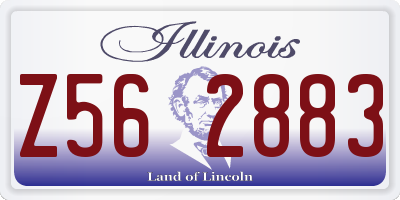 IL license plate Z562883