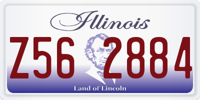 IL license plate Z562884