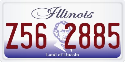 IL license plate Z562885