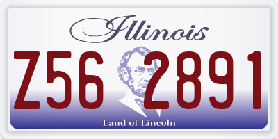 IL license plate Z562891
