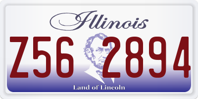 IL license plate Z562894