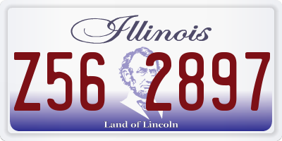 IL license plate Z562897