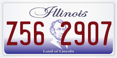 IL license plate Z562907