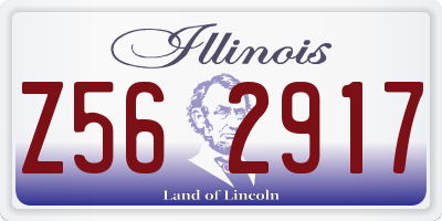 IL license plate Z562917