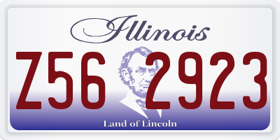 IL license plate Z562923