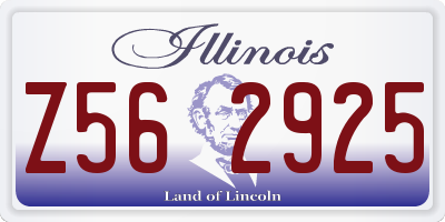 IL license plate Z562925