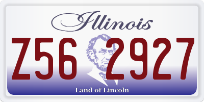 IL license plate Z562927