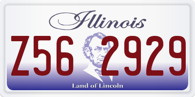 IL license plate Z562929