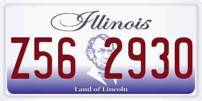 IL license plate Z562930