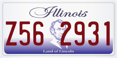 IL license plate Z562931