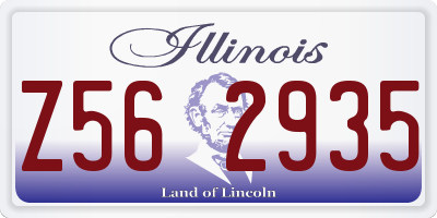 IL license plate Z562935