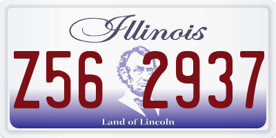 IL license plate Z562937