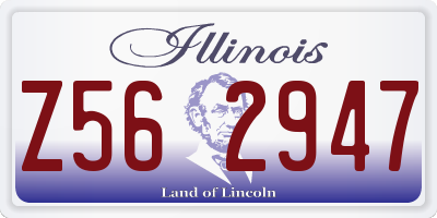 IL license plate Z562947