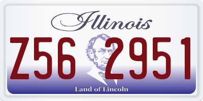 IL license plate Z562951