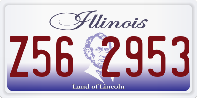IL license plate Z562953