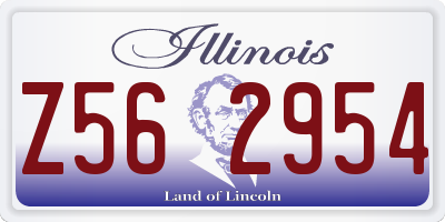 IL license plate Z562954