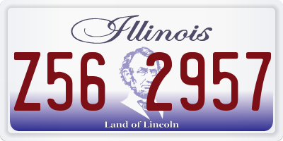 IL license plate Z562957