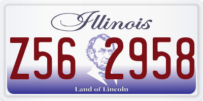 IL license plate Z562958
