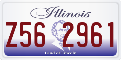 IL license plate Z562961