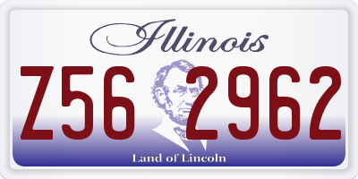 IL license plate Z562962