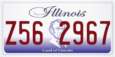 IL license plate Z562967