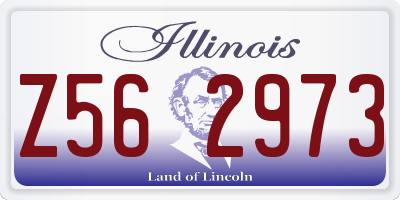 IL license plate Z562973