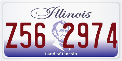 IL license plate Z562974