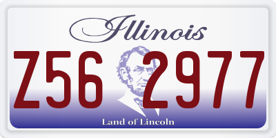 IL license plate Z562977