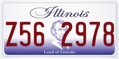 IL license plate Z562978