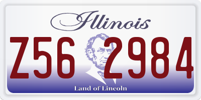 IL license plate Z562984