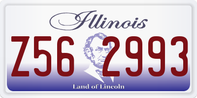 IL license plate Z562993
