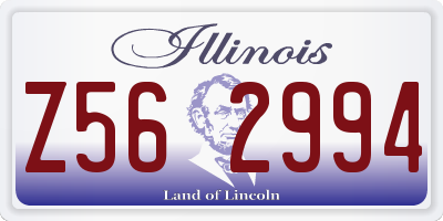IL license plate Z562994