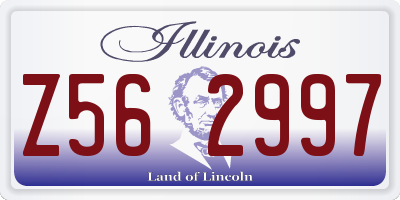IL license plate Z562997